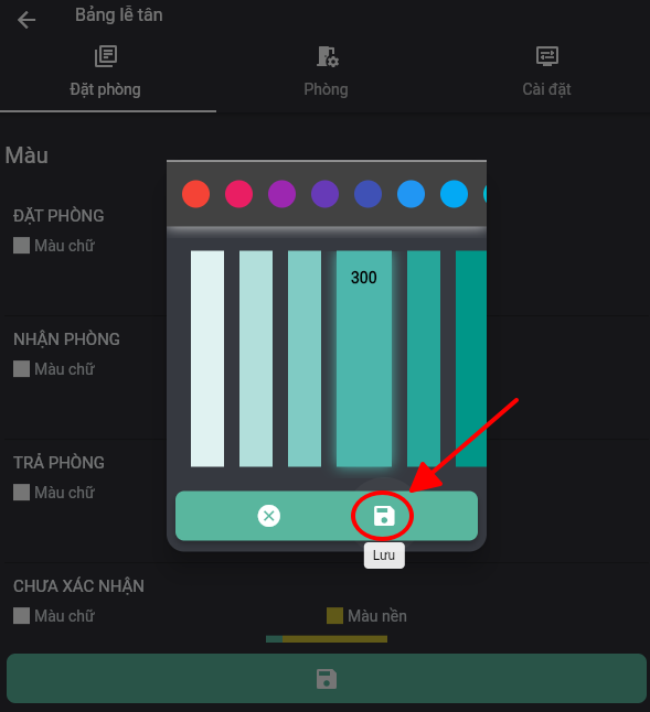 Giao diện đặt phòng trên OnePMS