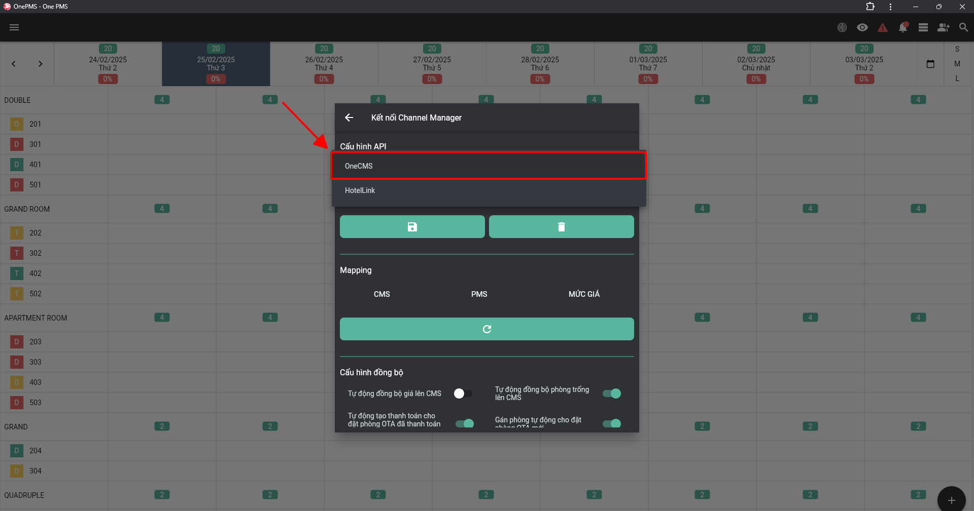 Phần mềm quản lý khách sạn OnePMS kết nối 2 chiều với Channel Manager